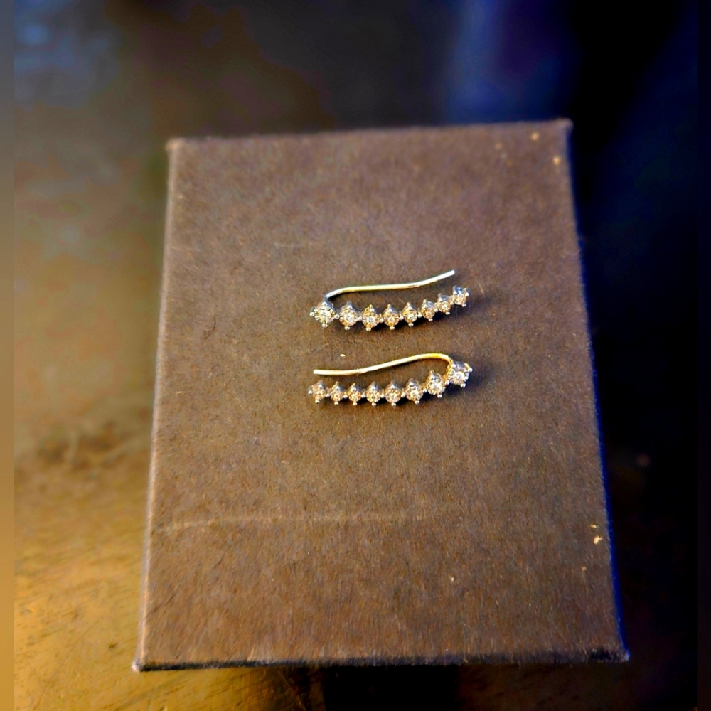 Diamond Ear crawler earrings Left And Right